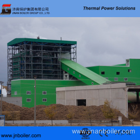 130 T/H Water-Cooling Vibrating Grate Mud Fired Boiler